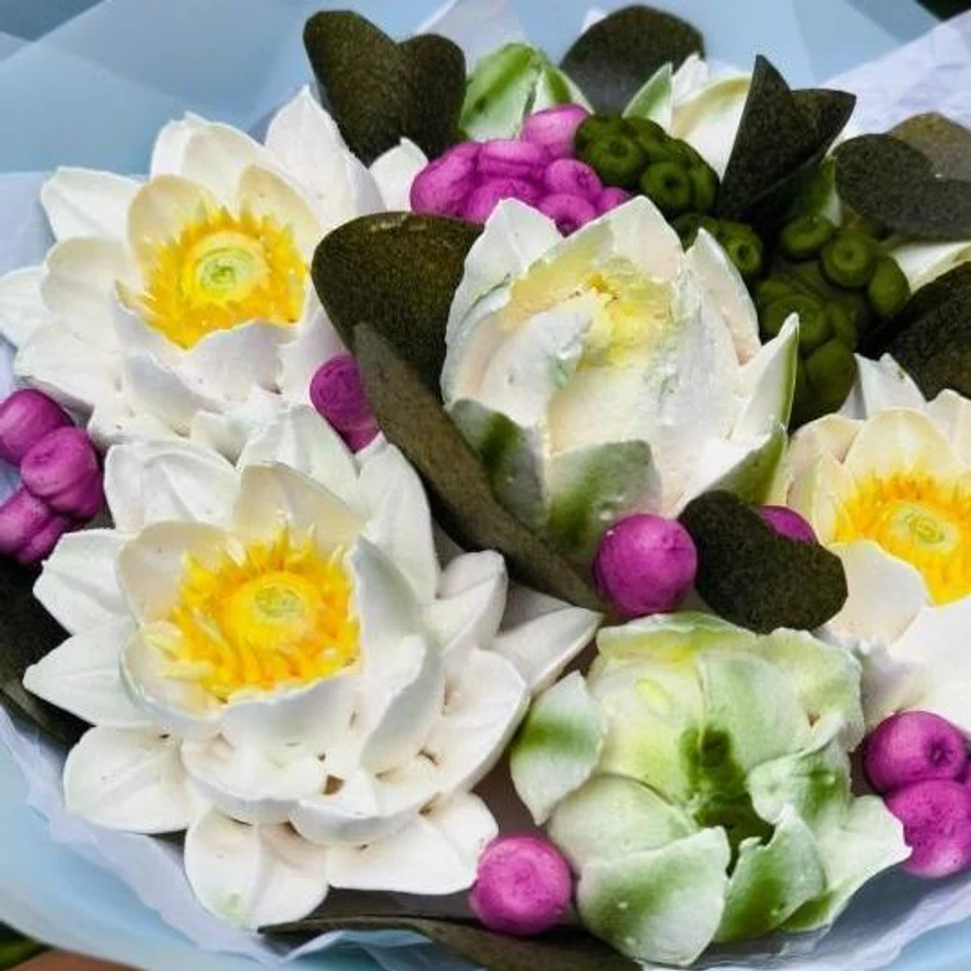 Букет из зефира, 25 см.