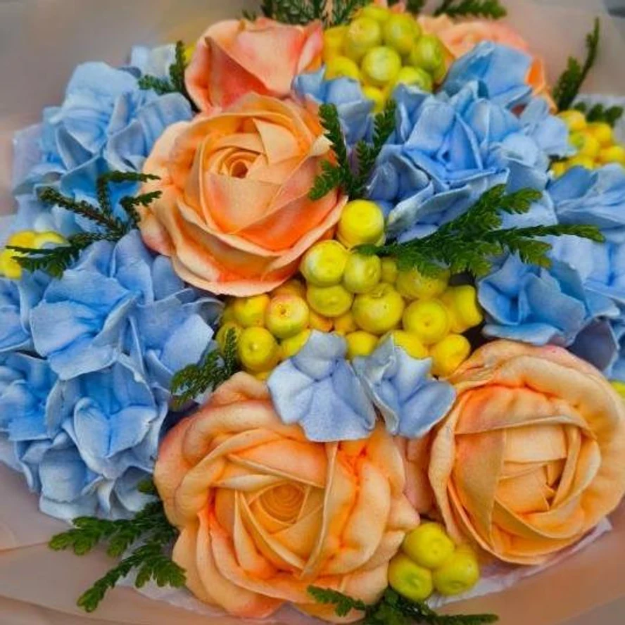 Букет из зефира, 25 см.